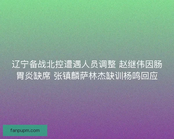 辽宁备战北控遭遇人员调整 赵继伟因肠胃炎缺席 张镇麟萨林杰缺训杨鸣回应